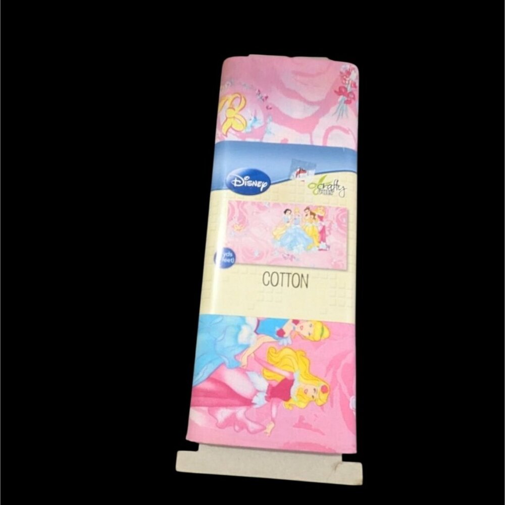 Disney‎ Princess Cotton Fabric 2 Yds 72x43 Inches Pink sewing crafts  Quilting